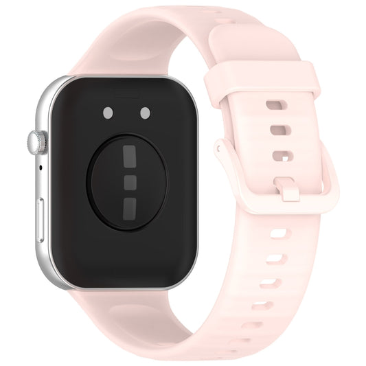 For Huawei Watch Fit3 Colorful Buckle Silicone Sports Watch Band(Pink) by buy2fix