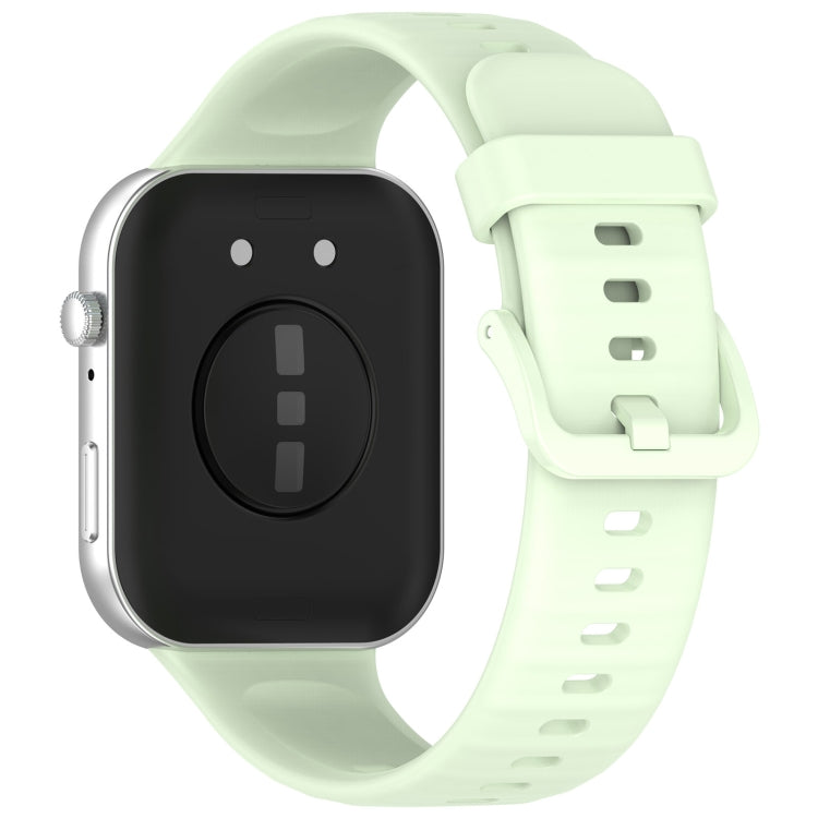 For Huawei Watch Fit3 Colorful Buckle Silicone Sports Watch Band(Green) by buy2fix