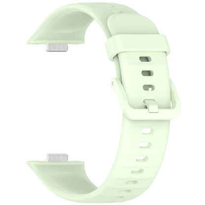 For Huawei Watch Fit3 Colorful Buckle Silicone Sports Watch Band(Green) by buy2fix