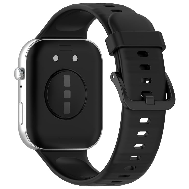 For Huawei Watch Fit3 Colorful Buckle Silicone Sports Watch Band(Black) by buy2fix