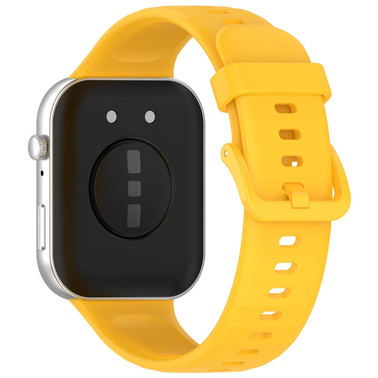 For Huawei Watch Fit3 Colorful Buckle Silicone Sports Watch Band(Yellow) by buy2fix