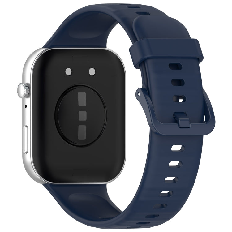 For Huawei Watch Fit3 Colorful Buckle Silicone Sports Watch Band(Midnight Blue) by buy2fix