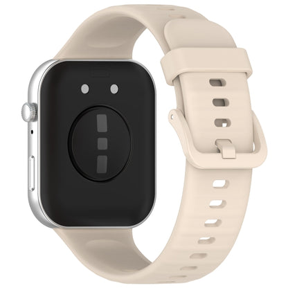 For Huawei Watch Fit3 Colorful Buckle Silicone Sports Watch Band(Ivory White) by buy2fix