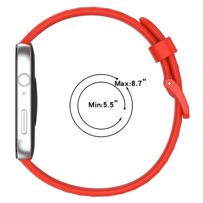 For Huawei Watch Fit3 Colorful Buckle Silicone Sports Watch Band(White) by buy2fix