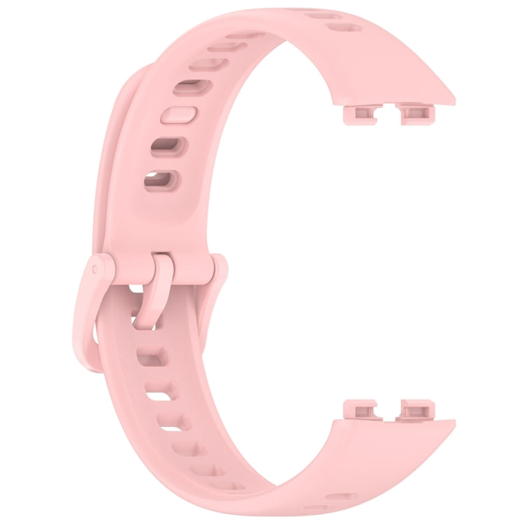 For Huawei Band 10 / 9 / 8 Nail Button Glossy Silicone Watch Band(Pink) by buy2fix
