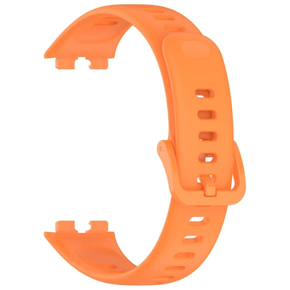 For Huawei Band 10 / 9 / 8 Nail Button Glossy Silicone Watch Band(Orange) by buy2fix