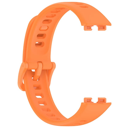 For Huawei Band 10 / 9 / 8 Nail Button Glossy Silicone Watch Band(Orange) by buy2fix