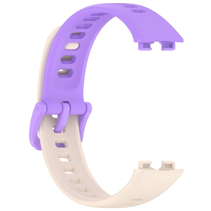 For Huawei Band 10 / 9 / 8 Nail Button Glossy Silicone Watch Band(Starlight Purple) by buy2fix