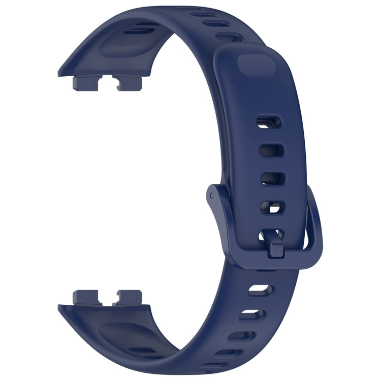 For Huawei Band 10 / 9 / 8 Nail Button Glossy Silicone Watch Band(Dark Blue) by buy2fix