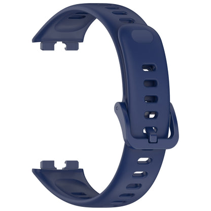 For Huawei Band 10 / 9 / 8 Nail Button Glossy Silicone Watch Band(Dark Blue) by buy2fix