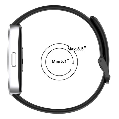 For Huawei Band 10 / 9 / 8 Nail Button Glossy Silicone Watch Band(White) by buy2fix