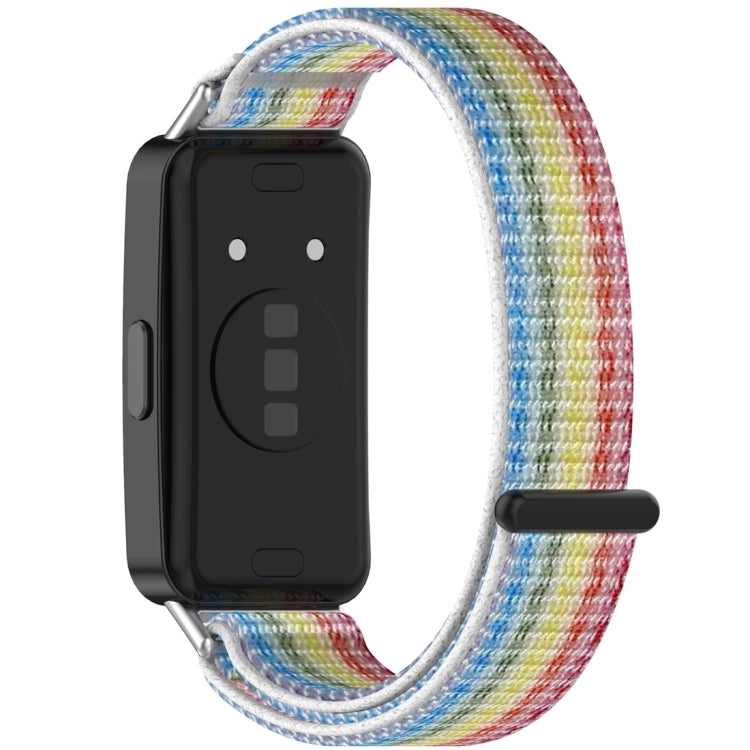 For Huawei Band 10 / 9 / 8 Nylon Loop Hook and Loop Fastener Watch Band(Colorful) by buy2fix