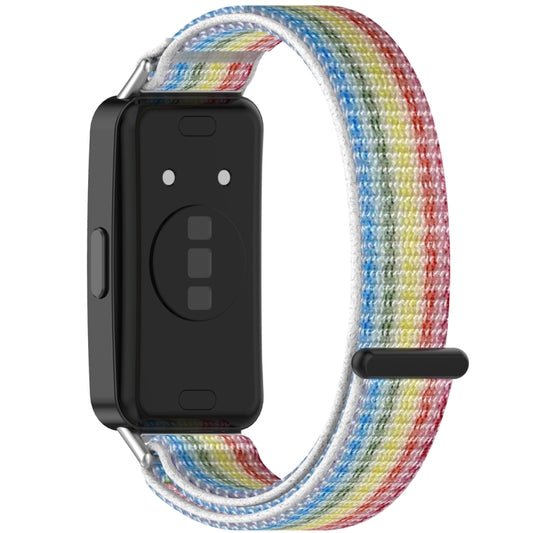 For Huawei Band 10 / 9 / 8 Nylon Loop Hook and Loop Fastener Watch Band(Colorful) by buy2fix