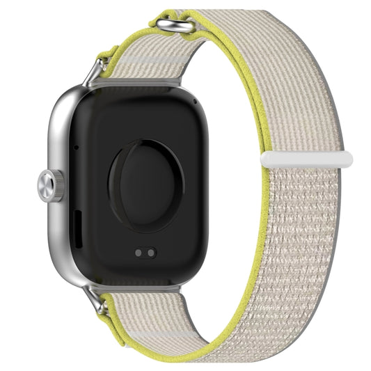 For Xiaomi Smart Band 9 Pro / 8 Pro Loop Nylon Watch Band(Grey Yellow) - Watch Bands by buy2fix | Online Shopping UK | buy2fix