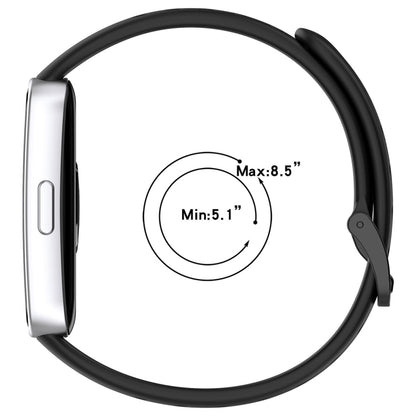 For Huawei Band 10 / 9 / 8 Round Hole Nail Button Silicone Watch Band(White) by buy2fix