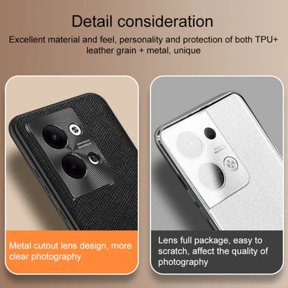 For OPPO Reno9 Pro Cross Texture PU Leather Phone Case(Dark Green) by buy2fix