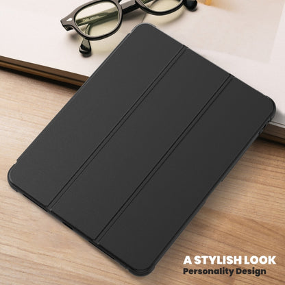 For iPad Pro 11 2022 / Air 10.9 2022 Carbon Fiber Leather Smart Tablet Case(Black) - iPad Pro 11 (2022/2021) Cases by buy2fix | Online Shopping UK | buy2fix
