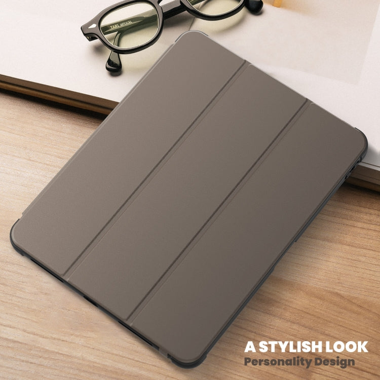 For iPad Pro 11 2022 / Air 10.9 2022 Carbon Fiber Leather Smart Tablet Case(Brown) - iPad Pro 11 (2022/2021) Cases by buy2fix | Online Shopping UK | buy2fix