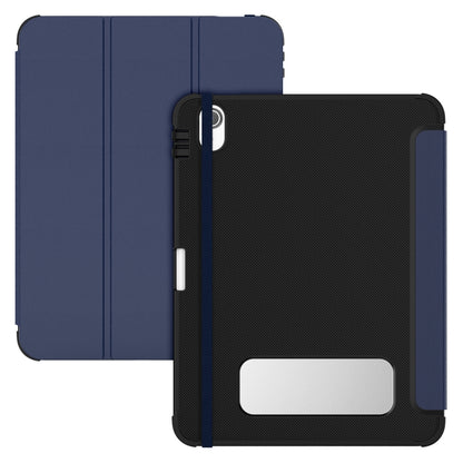 For iPad 2025 / 2022 Carbon Fiber Leather Smart Tablet Case(Navy Blue) - iPad 2025 / 2022 Cases by buy2fix | Online Shopping UK | buy2fix
