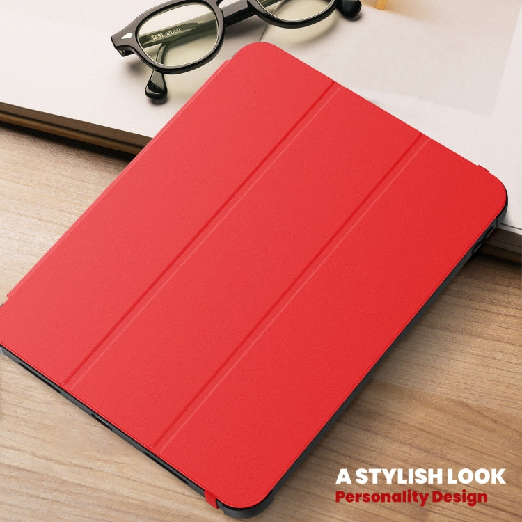 For iPad 2025 / 2022 Carbon Fiber Leather Smart Tablet Case(Red) - iPad 2025 / 2022 Cases by buy2fix | Online Shopping UK | buy2fix