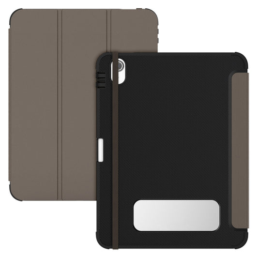 For iPad 2025 / 2022 Carbon Fiber Leather Smart Tablet Case(Brown) - iPad 2025 / 2022 Cases by buy2fix | Online Shopping UK | buy2fix