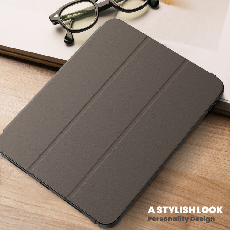 For iPad 2025 / 2022 Carbon Fiber Leather Smart Tablet Case(Brown) - iPad 2025 / 2022 Cases by buy2fix | Online Shopping UK | buy2fix