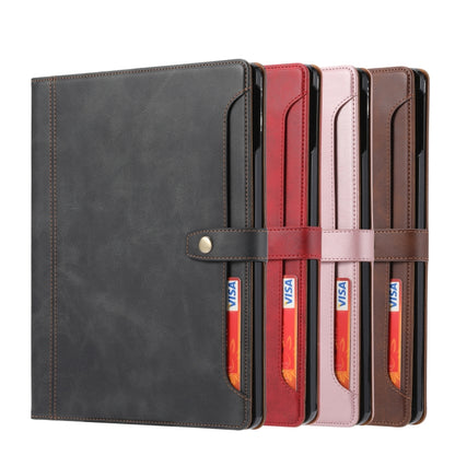 For iPad mini 2024 Calf Texture Double Fold Clasp Horizontal Flip Leather Smart Tablet Case(Rose Gold) - iPad mini 2024 Cases by buy2fix | Online Shopping UK | buy2fix