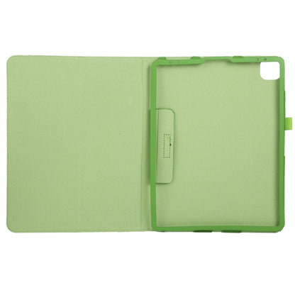 For iPad Air 11 2025 / 2024 Litchi Texture Solid Color Leather Tablet Case(Green) - iPad Air 11 2025 / 2024 Cases by buy2fix | Online Shopping UK | buy2fix