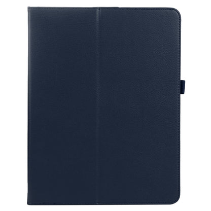 For iPad Air 11 2025 / 2024 Litchi Texture Solid Color Leather Tablet Case(Dark Blue) - iPad Air 11 2025 / 2024 Cases by buy2fix | Online Shopping UK | buy2fix