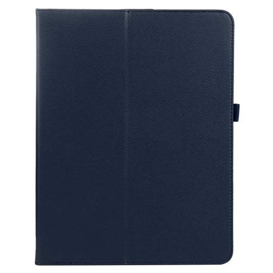 For iPad Air 11 2025 / 2024 Litchi Texture Solid Color Leather Tablet Case(Dark Blue) - iPad Air 11 2025 / 2024 Cases by buy2fix | Online Shopping UK | buy2fix