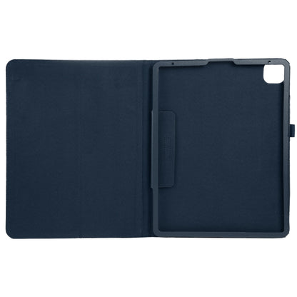 For iPad Air 11 2025 / 2024 Litchi Texture Solid Color Leather Tablet Case(Dark Blue) - iPad Air 11 2025 / 2024 Cases by buy2fix | Online Shopping UK | buy2fix