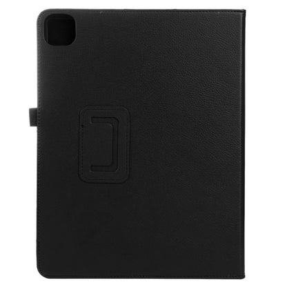For iPad Air 11 2025 / 2024 Litchi Texture Solid Color Leather Tablet Case(Black) - iPad Air 11 2025 / 2024 Cases by buy2fix | Online Shopping UK | buy2fix