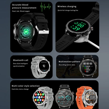 DK67 1.53 inch IP67 BT 5.0 Fitness Sport Smart Watch, Support Bluetooth Call / Sleep / Blood Oxygen / Heart Rate / Blood Pressure Health Monitor(Black) by buy2fix