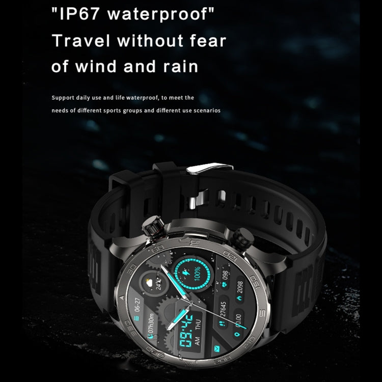 DK67 1.53 inch IP67 BT 5.0 Fitness Sport Smart Watch, Support Bluetooth Call / Sleep / Blood Oxygen / Heart Rate / Blood Pressure Health Monitor(Black) by buy2fix