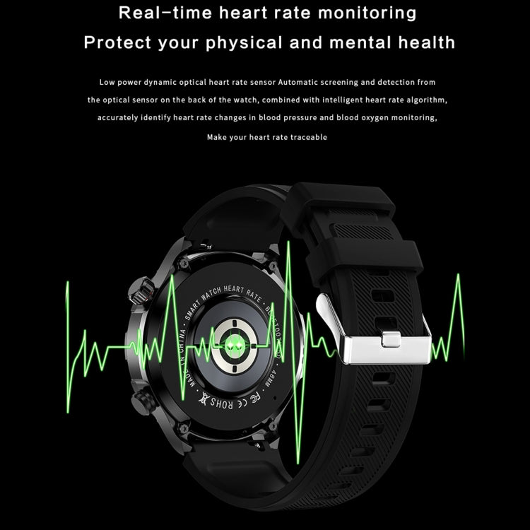 DK67 1.53 inch IP67 BT 5.0 Fitness Sport Smart Watch, Support Bluetooth Call / Sleep / Blood Oxygen / Heart Rate / Blood Pressure Health Monitor(Black) by buy2fix