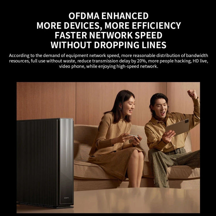 Xiaomi BE6500 Pro WiFi7 Dual Band 8-channel Independent Signal Amplifier 1GB Memory Router, US Plug(Black) - Wireless Routers by Xiaomi | Online Shopping UK | buy2fix
