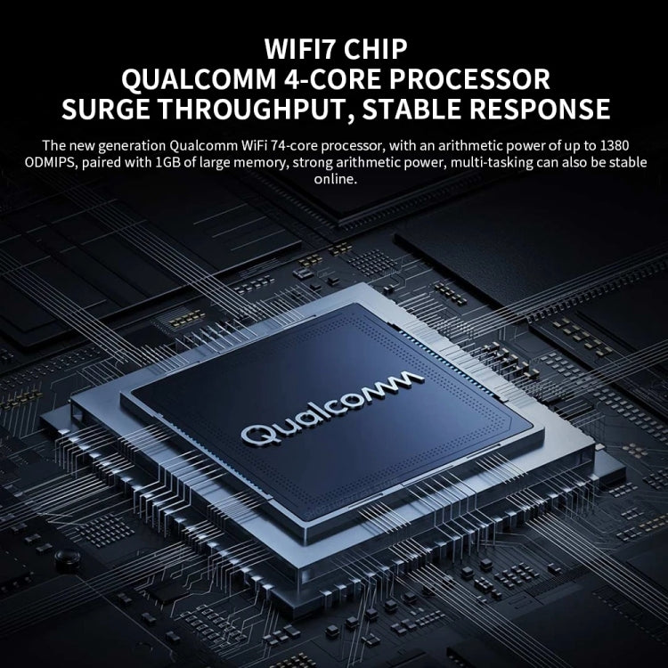 Xiaomi BE6500 Pro WiFi7 Dual Band 8-channel Independent Signal Amplifier 1GB Memory Router, US Plug(Black) - Wireless Routers by Xiaomi | Online Shopping UK | buy2fix