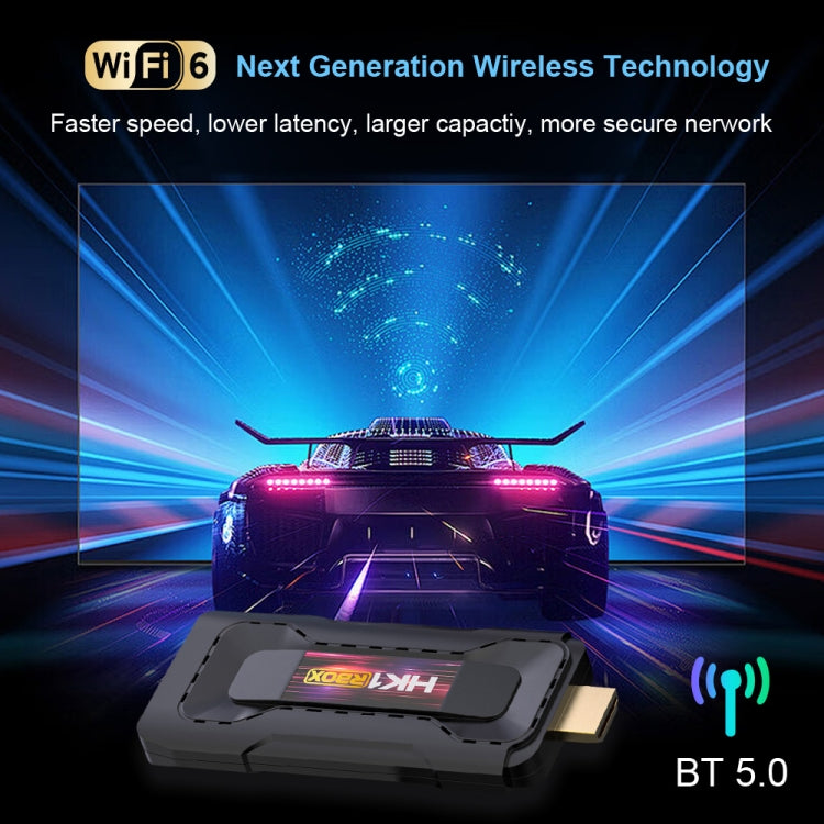 HK1 RBOX D8 RK3528 Android 13.0 Quad Core 8K HD Wifi6 Bluetooth TV Stick, RAM:4GB+32GB(US Plug) by buy2fix