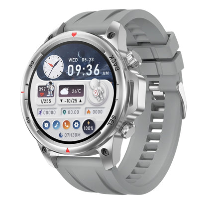 DK68 1.53 inch IP67 BT 5.0 Fitness Sport Smart Watch, Support LED Flashlight / Bluetooth Call / Sleep / Blood Oxygen / Heart Rate / Blood Pressure Health Monitor(Silver) by buy2fix