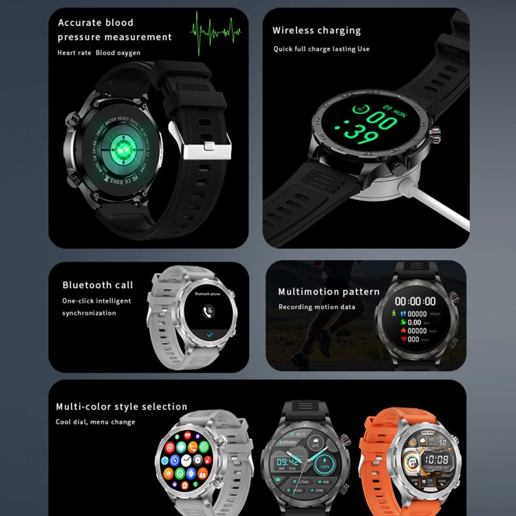 DK67 1.53 inch IP67 BT 5.0 Fitness Sport Smart Watch, Support Bluetooth Call / Sleep / Blood Oxygen / Heart Rate / Blood Pressure Health Monitor(Black) by buy2fix