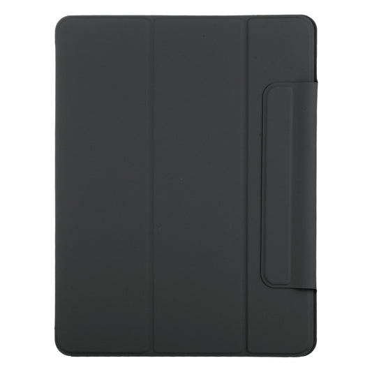 For iPad Air 11 2025 / 2024 Double-sided Clip Fixed Buckle Magnetic PU Leather Smart Tablet Case(Black) - iPad Air 11 2025 / 2024 Cases by buy2fix | Online Shopping UK | buy2fix