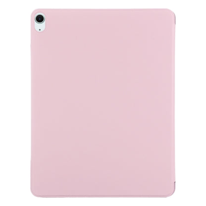 For iPad Air 11 2025 / 2024 Double-sided Clip Fixed Buckle Magnetic PU Leather Smart Tablet Case(Rose Gold) - iPad Air 11 2025 / 2024 Cases by buy2fix | Online Shopping UK | buy2fix