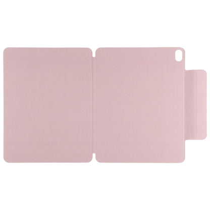 For iPad Air 11 2025 / 2024 Double-sided Clip Fixed Buckle Magnetic PU Leather Smart Tablet Case(Rose Gold) - iPad Air 11 2025 / 2024 Cases by buy2fix | Online Shopping UK | buy2fix