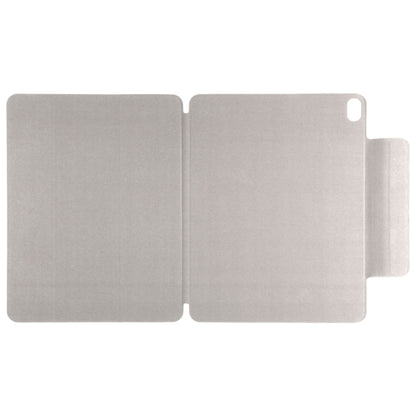 For iPad Air 11 2024 Double-sided Clip Fixed Buckle Magnetic PU Leather Smart Tablet Case(Grey) - iPad Air 11 2024 Cases by buy2fix | Online Shopping UK | buy2fix
