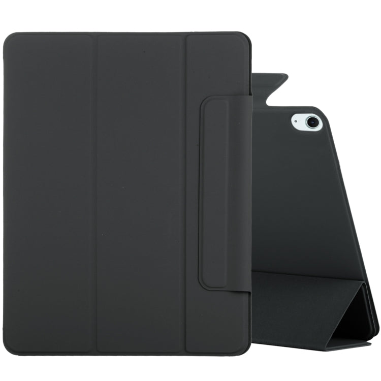 For iPad Air 13 2025 / 2024 Double-sided Clip Fixed Buckle Magnetic PU Leather Smart Tablet Case(Black) - iPad Air 13 2025 / 2024 Cases by buy2fix | Online Shopping UK | buy2fix