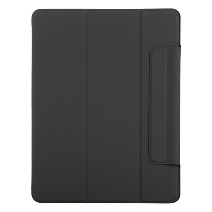 For iPad Air 13 2025 / 2024 Double-sided Clip Fixed Buckle Magnetic PU Leather Smart Tablet Case(Black) - iPad Air 13 2025 / 2024 Cases by buy2fix | Online Shopping UK | buy2fix