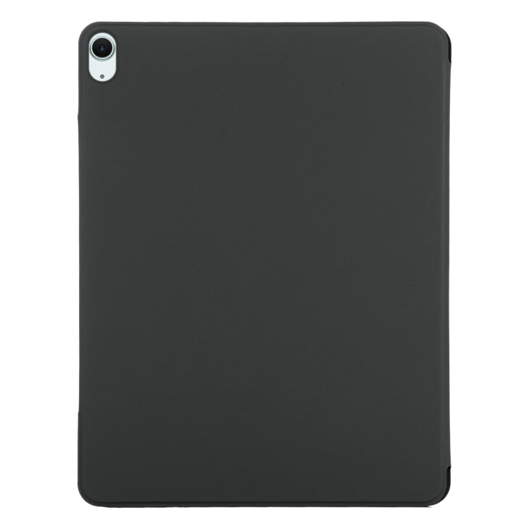 For iPad Air 13 2025 / 2024 Double-sided Clip Fixed Buckle Magnetic PU Leather Smart Tablet Case(Black) - iPad Air 13 2025 / 2024 Cases by buy2fix | Online Shopping UK | buy2fix