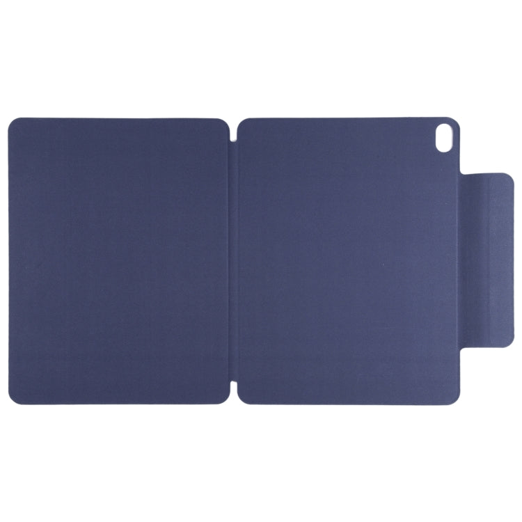 For iPad Air 13 2025 / 2024 Double-sided Clip Fixed Buckle Magnetic PU Leather Smart Tablet Case(Dark Blue) - iPad Air 13 2025 / 2024 Cases by buy2fix | Online Shopping UK | buy2fix