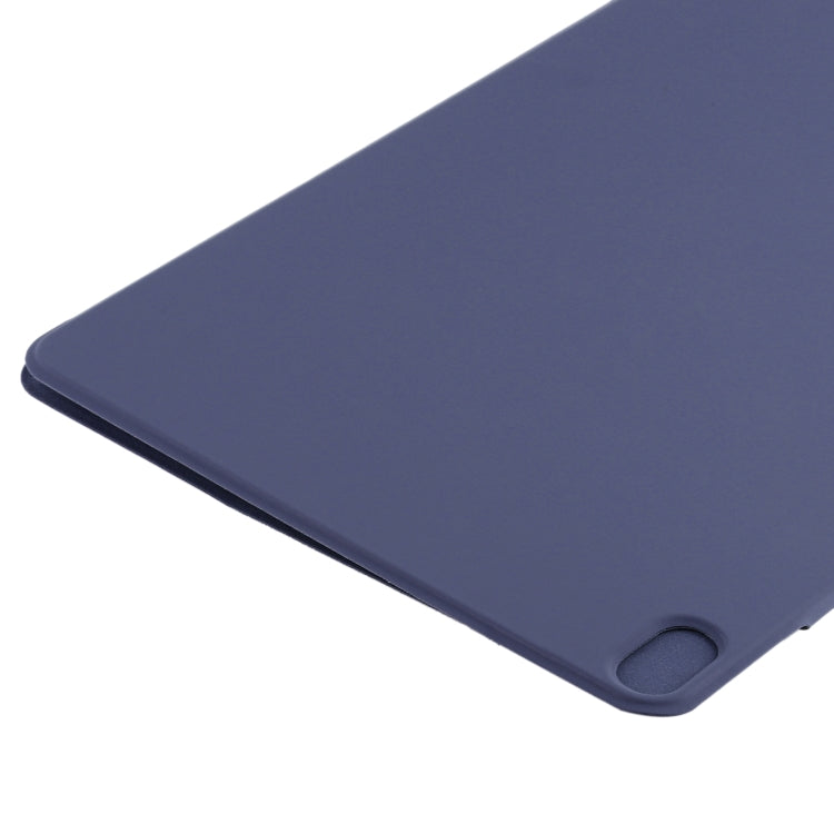 For iPad Air 13 2025 / 2024 Double-sided Clip Fixed Buckle Magnetic PU Leather Smart Tablet Case(Dark Blue) - iPad Air 13 2025 / 2024 Cases by buy2fix | Online Shopping UK | buy2fix