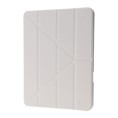 For iPad Air 11 2025 / 2024 Deformation Transparent Acrylic Leather Tablet Case(Grey) - iPad Air 11 2025 / 2024 Cases by buy2fix | Online Shopping UK | buy2fix